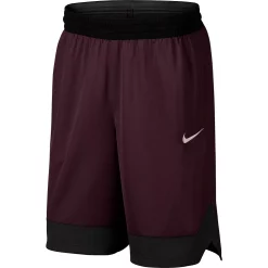 Men's Nike Dri-FIT Icon Basketball Shorts -Nike outlet shop 3698449 Burgundy Crush Black