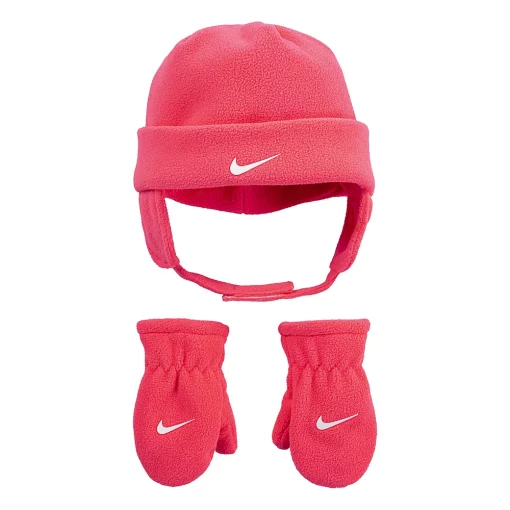 Toddler Nike Arctic Fleece Chin Strap Hat and Mittens 2-Piece Set -Nike outlet shop 3784232