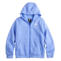 Kids 7-20 Nike Club Fleece Full-Zip Hoodie -Nike outlet shop 3847199 Royal Pulse