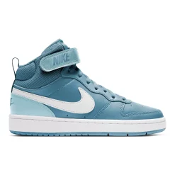 Nike Court Borough Mid 2 Big Kids' Shoes -Nike outlet shop 3936655 Cerulean White