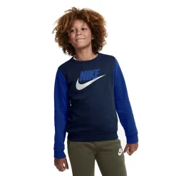 Boys 8-20 Nike Fleece Sweatshirt -Nike outlet shop 4232592 Midnight Navy Royal