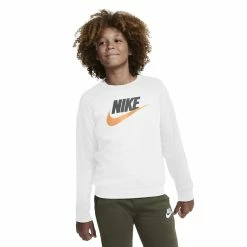 Boys 8-20 Nike Fleece Sweatshirt -Nike outlet shop 4232592 White Smoke Gray