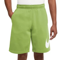 Big & Tall Nike Club Fleece Shorts -Nike outlet shop 4241871 Vivid Green