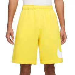 Big & Tall Nike Club Fleece Shorts -Nike outlet shop 4241871 Yellow Strike
