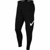 Men's Nike Dri-FIT Tapered Training Pants -Nike outlet shop 4266236 Black White