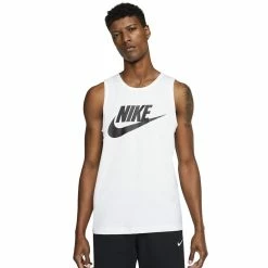 Men's Nike Sportswear Tank -Nike outlet shop 4302666 White Black