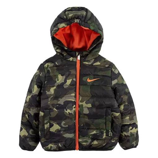 Toddler Boy Nike H2O-Dri Quilted Camouflaged Hooded Puffer Midweight Jacket -Nike outlet shop 4341609