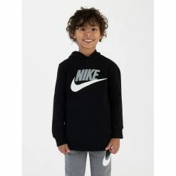 Boys 4-7 Nike Fleece Pullover Hoodie -Nike outlet shop 4398872 Black
