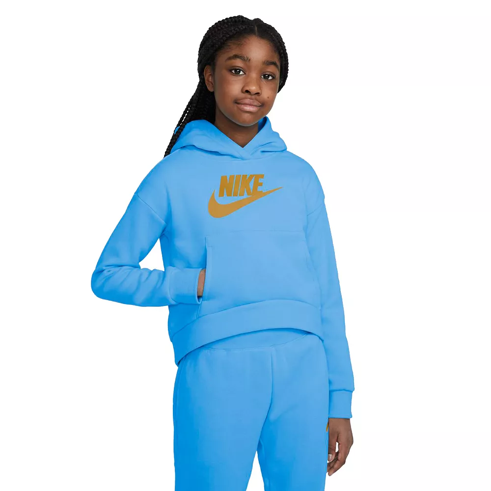 Girls 7-16 Nike Club Fleece Hoodie 9 Girls 7-16 Nike Club Fleece Hoodie - Image 7