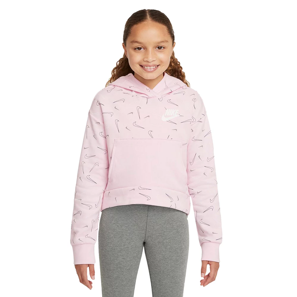 Girls 7-16 Nike Printed Fleece Hoodie 4 Girls 7-16 Nike Printed Fleece Hoodie - Image 2