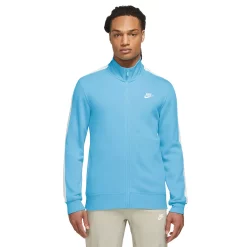 Men's Nike Brushed-Back Track Jacket -Nike outlet shop 4992655 Blue Chill