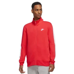 Men's Nike Brushed-Back Track Jacket -Nike outlet shop 4992655 Light Crimson