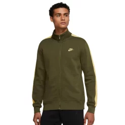 Men's Nike Brushed-Back Track Jacket -Nike outlet shop 4992655 Rough Green