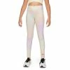 Girls 7-16 Nike Dri-FIT One Printed Training Leggings -Nike outlet shop 5010151 Lemon Twist Black