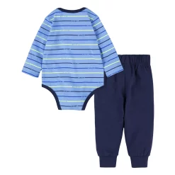 Baby Boy Nike Logo Striped Bodysuit & Pants Set -Nike outlet shop 5046150 ALT