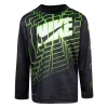 Boys 4-7 Nike Block Logo Long Sleeved Tee -Nike outlet shop 5111579 Black