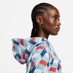 Women's Nike Sportswear Essentials Printed Hoodie -Nike outlet shop 5267092 ALT3