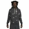 Big & Tall Nike Printed Club Fleece Hoodie -Nike outlet shop 5550882 Dark Smoke Gray