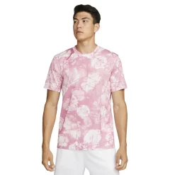 Men's Nike Dri-FIT Printed Training Tee -Nike outlet shop 5557327 Elemental Pink