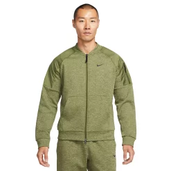 Men's Nike Therma-FIT Fitness Bomber Jacket -Nike outlet shop 5557438 Rough Green