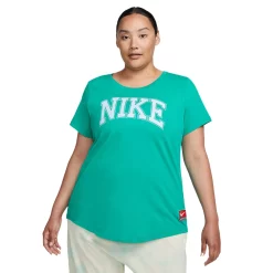 Plus Size Nike Sportswear Graphic Tee -Nike outlet shop 5581013 Neptune Green