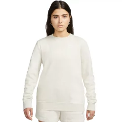 Women's Nike Sportswear Club Fleece Crewneck Sweatshirt -Nike outlet shop 5583219 Oatmeal Heather
