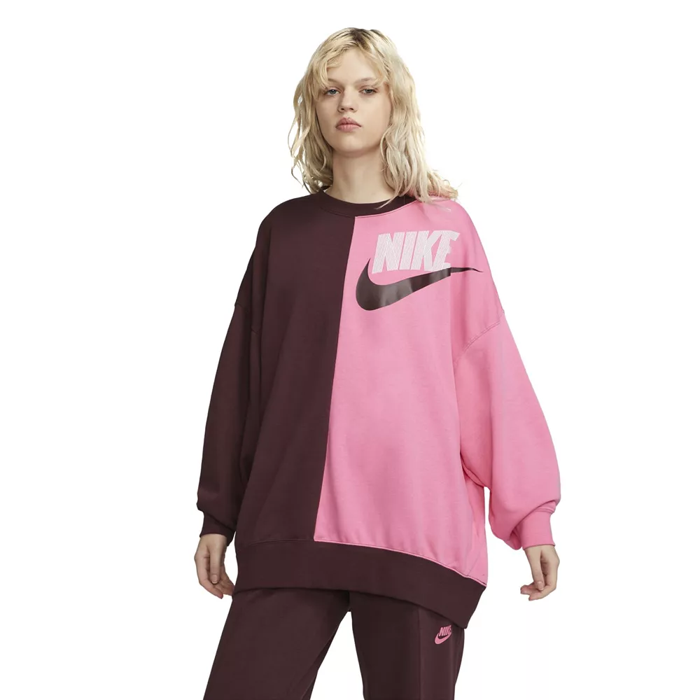 Women's Nike Sportswear Over-Oversized Fleece Dance Sweatshirt 3 Women's Nike Sportswear Over-Oversized Fleece Dance Sweatshirt