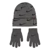 Boys 8-20 Nike Swoosh Repeat Beanie & Gloves Set