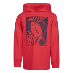 Boys 4-7 Nike Play All Day Long Sleeve Hooded Graphic Tee -Nike outlet shop 5659247 Red
