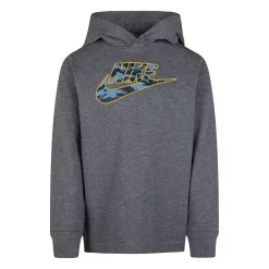 Boys 4-7 Nike Camo Logo Long Sleeve Hooded Graphic Tee