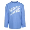 Boys 4-7 Nike Block Thermal Long Sleeve Big Logo Graphic Tee -Nike outlet shop 5685549 Royal