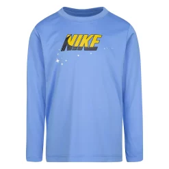 Boys 4-7 Nike Star Swoosh Long Sleeve Graphic Tee -Nike outlet shop 5685550 Blue