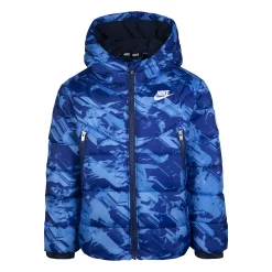 Boys 4-7 Nike Windrunner Allover Print Puffer Jacket -Nike outlet shop 5692041 Royal Blue