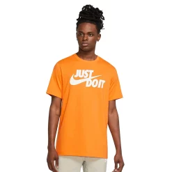 Men's Nike "Just Do It" Logo Tee -Nike outlet shop 5721511 Kumquat