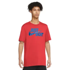 Men's Nike "Just Do It" Logo Tee -Nike outlet shop 5721511 Light Crimson