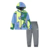 Toddler Boys Nike All Day Play Printed Hoodie and Joggers Set -Nike outlet shop 5744283 Blue