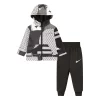 Baby Boy Nike All Day Play All Over Print Hooded Jacket & Jogger Pants Set -Nike outlet shop 5745186 Black