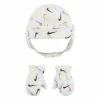 Toddler Nike Swoosh Allover Print Fleece Trapper Hat & Mittens Set -Nike outlet shop 5756117 Multi