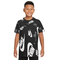 Boys 8-20 Nike Brandmark Allover Print Tee 9 Boys 8-20 Nike Brandmark Allover Print Tee -Nike outlet shop 6142316 Black