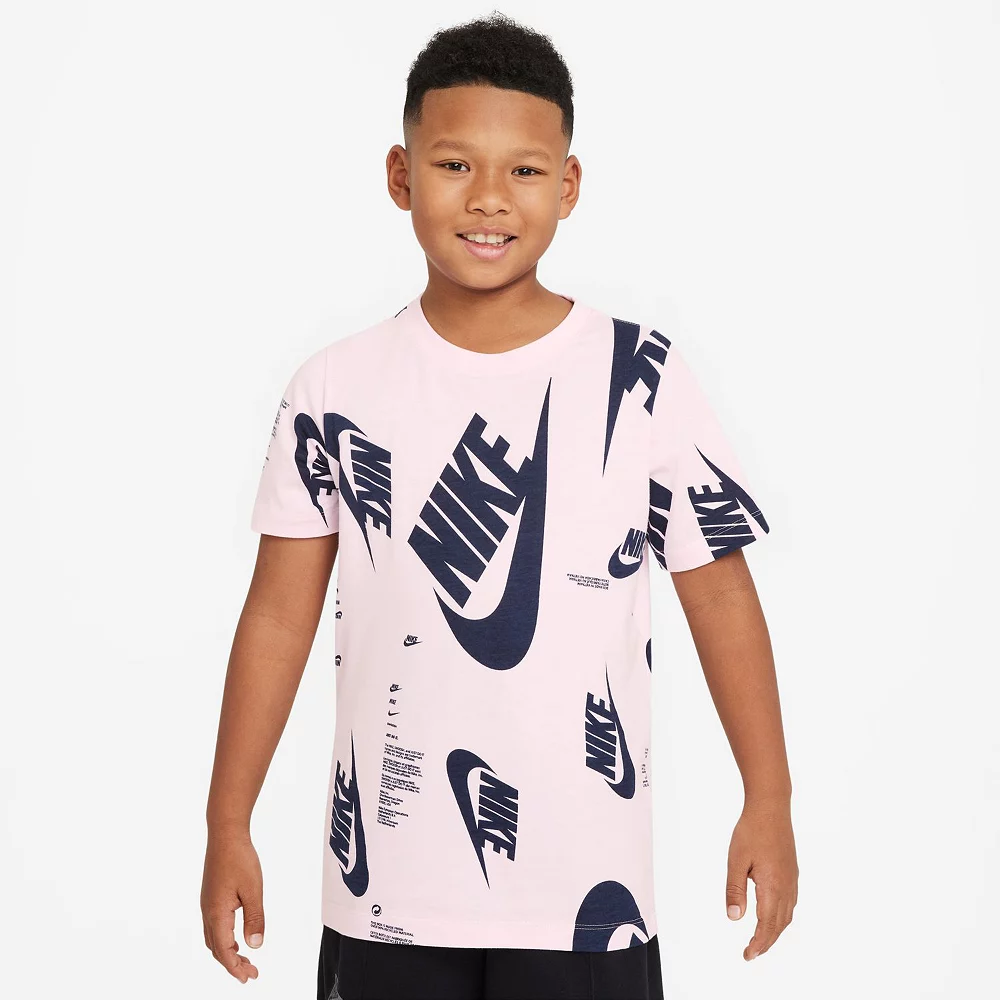 Boys 8-20 Nike Brandmark Allover Print Tee 3 Boys 8-20 Nike Brandmark Allover Print Tee