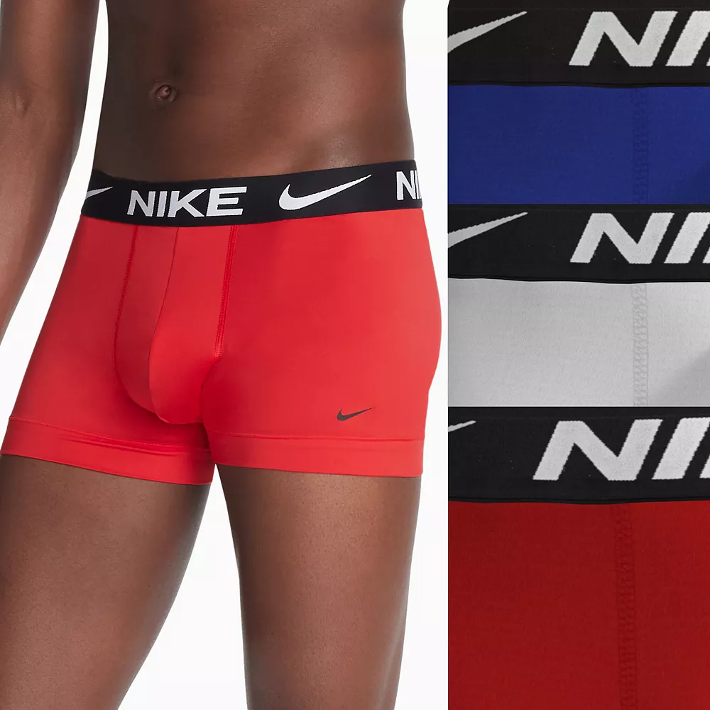 Men's Nike Dri-FIT Essential 3-pack Microfiber Trunks 3 Men's Nike Dri-FIT Essential 3-pack Microfiber Trunks